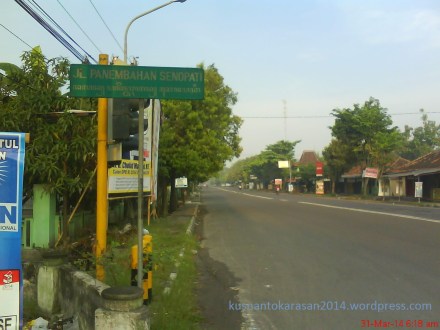 Awal Jalan Panembahan Senopati