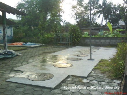 di bawah sinilah limbah cair ditampung 