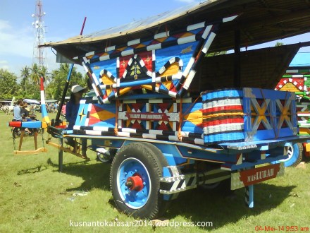 Salah satu Gerobak Hasil Karya dari Karoseri Gerobak "mbah Montil" Gangsiran, Madurejo Prambanan, Sleman.