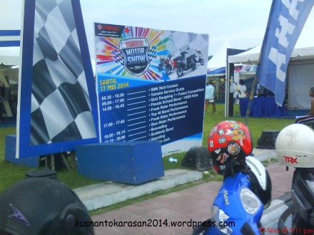 Jadwal acara motor show di lapangan Paseban Bantul Yogyakarta.