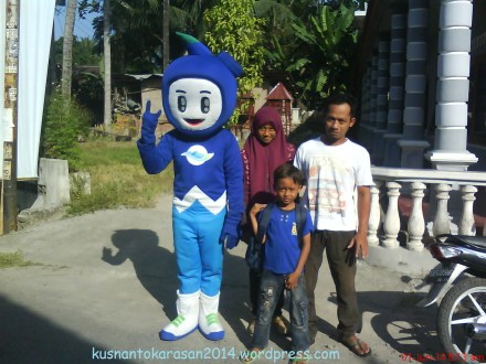 Saat kami datang  di sambut oleh  Boneka TIRTA.