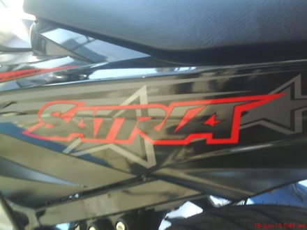 Stripping baru satria F 150 Black Fire