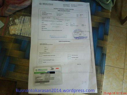 Salah satu contoh surat rujukan dari puskesmas Bambanglipuro, dengan jaminan kesehatan BPJS.