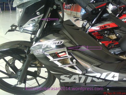 list chrom tambahan pasa satria fu