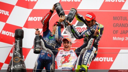 perayaan kemenangan Marquez