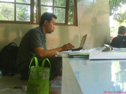 kesekretariatan panitia saat penyembelihan hewan qurban