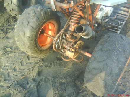 sisi belakang ATV di Pantai Depok-Parangtritis