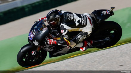 Scott Redding melaju pada pengujian di Valencia dengan mesi RC213V bersama team Marc VDS Racing Team