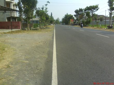 Ini jalan yang bakal digunakan untuk ajang balap Drag di Ring Road Timur, Manding Trirenggo Bantul