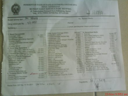 List Biaya Periksa di RS Khusus Paru Respira Yogyakarta