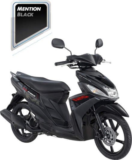 Mio M3 125 warna Mention Black / Hitam