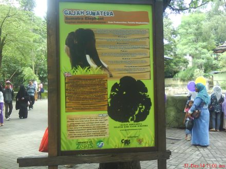 Keterangan tentang satwa di Gembira Loka Zoo