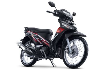 Honda Supra X 125 tipe SW warna Stylist Black/ Hitam