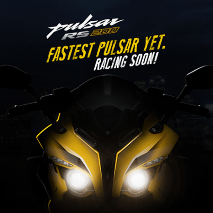 tampak depan bajaj Pulsar RS 200