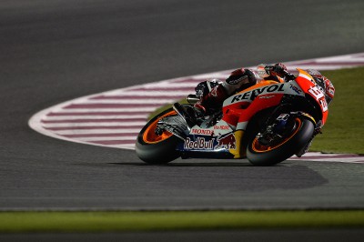 Marc Marquez dalam FP 1 Seri membuka MotoGP 2015 Qatar