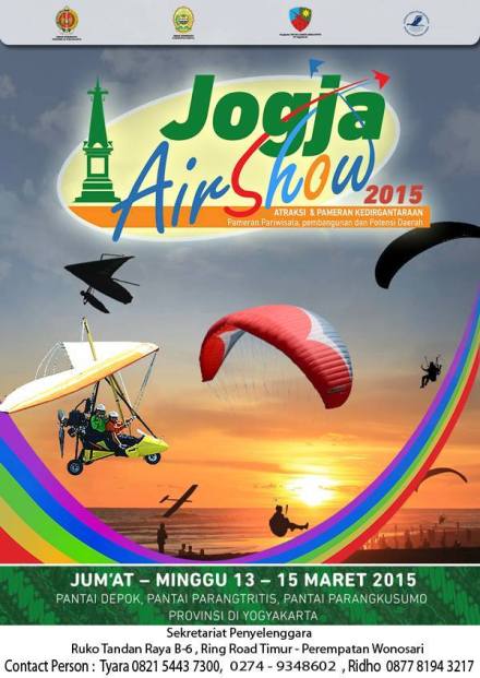 Gambar brosur Jogja Air Show 2015