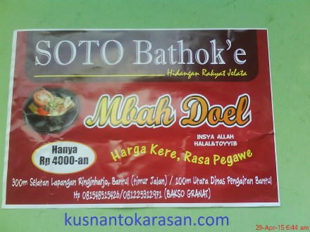 soto bahok'e Ringinharjo Bantul