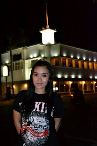 Rara Kiara saat di depan Gedung Sate Bandung