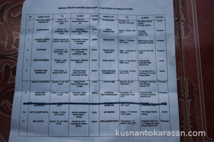 Daftar peserta nikah bareng Angkasa 2016