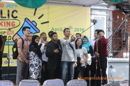 Peserta JCI World Public Speaking Championship 2016 dari berbagai  wilayah Indonesia