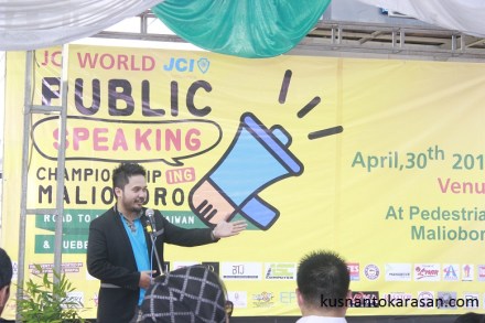 Sambutan President JCI Yogyakarta - M Adib Fikri.