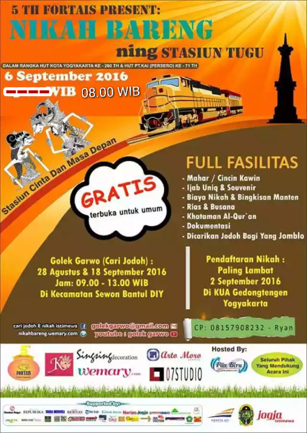 Nikah Bareng di Stasiun Tugu Jogja