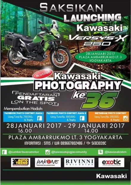 Launching Kawasaki Versys X 250 di Yogyakarta