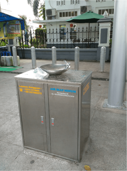 Air siap minum di kawasan Pedestrian Malioboro