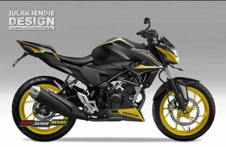 Salah satu hasil karya dari Julak Sendie Grafis dalam "Design custom Honda CB 150 SF"