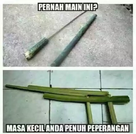 Senapan bambu pelepah pisang