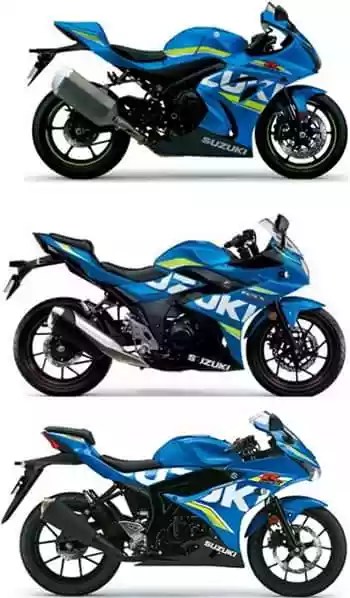 Perbandingan Suzuki GSX-R 150, 250 & 1000