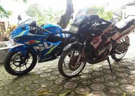 Suzuki GSX-R 150 bersanding Suzuki RGR 150