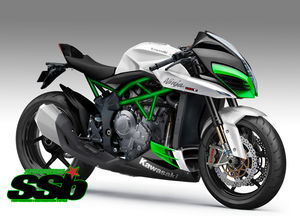 Kawasaki H2F 2018 warna putih